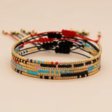 Beaded Rope Charm Bracelet for Women Men Gift Jewelry