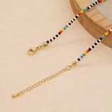 Go2Boho Rainbow Bead Necklace Boho Jewelry FGB Beads Necklaces
