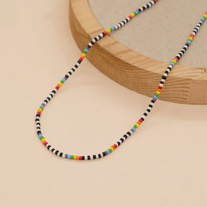 Go2Boho Rainbow Bead Necklace Boho Jewelry FGB Beads Necklaces