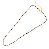 Go2Boho Rainbow Bead Necklace Boho Jewelry FGB Beads Necklaces