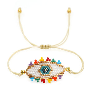 Go2Boho Evil Eye Beaded Bracelets for Women Men
