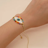 Go2Boho Evil Eye Beaded Bracelets for Women Men