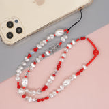 Go2Boho Star Charm Phone Chain Pearl Mobile Lanyard Women Jewelry