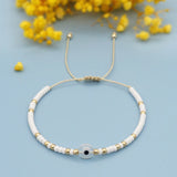 Evil Eye Beaded Bracelet Jewelry Lucky Eye Adjustable String Bracelets
