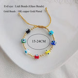 Go2boho Evil Eye Friendship Bracelet 18K Plated Jewelry