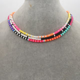 Boho Necklaces Colorful Heishi Summer Jewelry Gift
