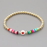 Go2boho 5pcs Cross Bracelets Smile Face Bracelet