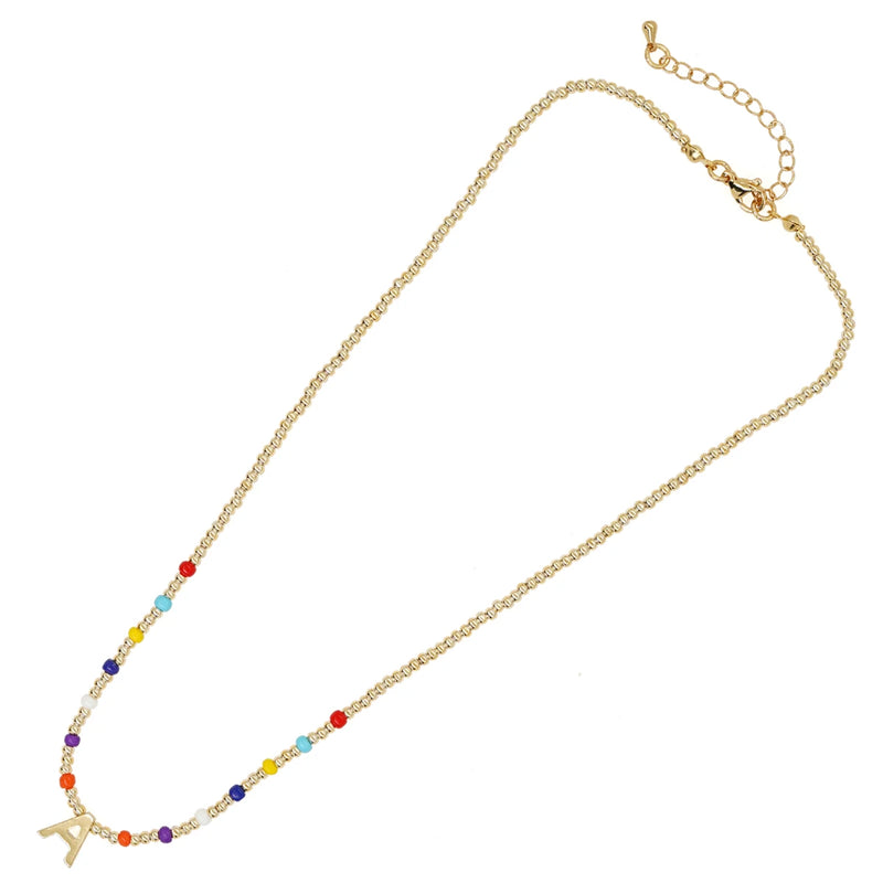 Colorful Charm Pendant BoHo Necklace for Women - Summer Jewelry