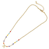 Colorful Charm Pendant BoHo Necklace for Women - Summer Jewelry