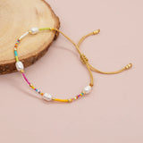 Go2boho Friendship Bracelet Women Summer Boho Mix Pearl Seed Bead Jewelry