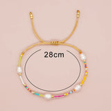 Go2boho Friendship Bracelet Women Summer Boho Mix Pearl Seed Bead Jewelry