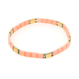 Boho Pink Tila Beads Bracelet Gift for Girls