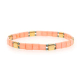 Boho Pink Tila Beads Bracelet Gift for Girls