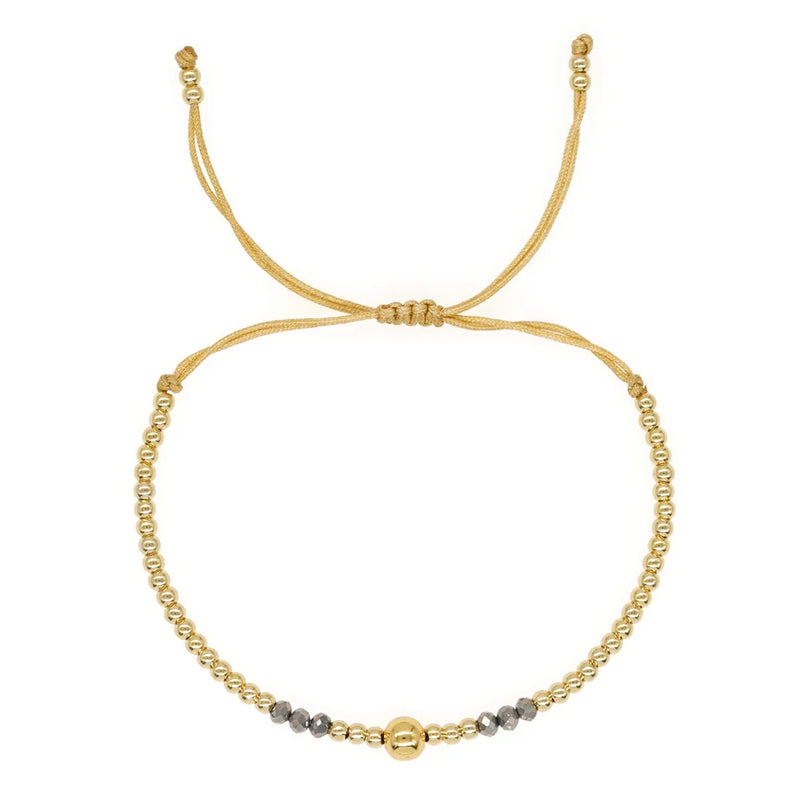 Go2boho Bracelets For Women Gift Plated Bead Friendship Adjustable Jewelry