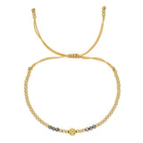 Go2boho Bracelets For Women Gift Plated Bead Friendship Adjustable Jewelry