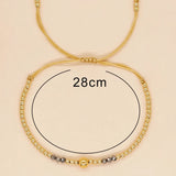 Go2boho Bracelets For Women Gift Plated Bead Friendship Adjustable Jewelry