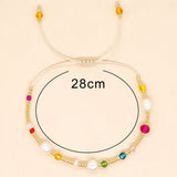 Colorful Crystal Freshwater Pearls Bead Bracelet Friendship Jewelry Adjustable