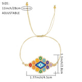 Go2boho Evil Eye Daisy Bracelets Colorful Beads