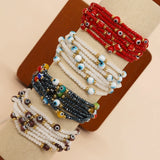 Go2boho Crystal LIULI Evil Eye Bead Bracelet For Women