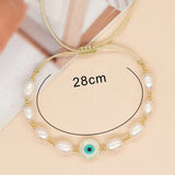 Go2boho Evil Eye Beaded Bracelets Freshwater Pearl Bracelet Women's Jewelry