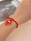 Go2boho Evil Eye Hamsa Fatima Hand Charm Bracelet