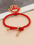Go2boho Evil Eye Hamsa Fatima Hand Charm Bracelet