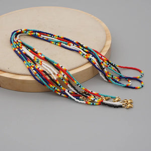Go2boho Glasses Chain Eyeglasses Strap Seed Beaded Bohemian Necklace Lanyard