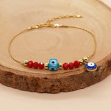 Go2boho Glazed Eye Bracelet Red Crystal Choker Jewelry Gift