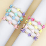 Colorful Charm Star Copper Beaded Bracelets for Women