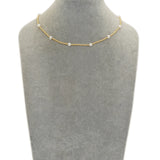 Go2boho Pearl Necklace Boho Stainless Steel Adjustable