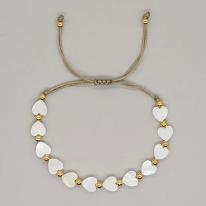 Go2boho Mother of Pearl Shell Bracelet Summer Bohemia Jewelry Bracelet
