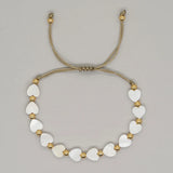 Go2boho Mother of Pearl Shell Bracelet Summer Bohemia Jewelry Bracelet