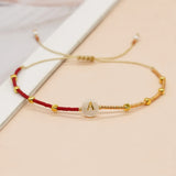 Go2boho Friendship Bracelets For Women Shell Letter A-Z Charm Summer Gift