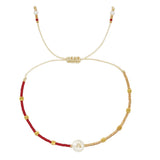 Go2boho Friendship Bracelets For Women Shell Letter A-Z Charm Summer Gift