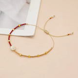 Go2boho Friendship Bracelets For Women Shell Letter A-Z Charm Summer Gift