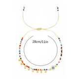 Colorful Seed Bead Evil Eye Friendship Bracelet Women Boho Jewelry