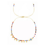 Colorful Seed Bead Evil Eye Friendship Bracelet Women Boho Jewelry