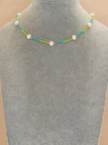 Boho Summer Choker Freshwater Pearl Necklace