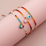 Go2boho Evil Eye Charm Seed Bead Bracelet, Boho Jewelry