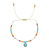 Go2boho Evil Eye Charm Seed Bead Bracelet, Boho Jewelry