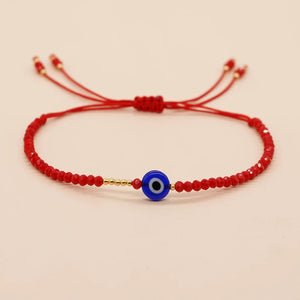 Go2boho Evil Eye Red Crystal Bracelet For Women