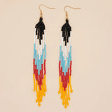Go2boho Tassel Fringe Earrings Ethnic Beadwork Jewelry