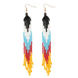 Go2boho Tassel Fringe Earrings Ethnic Beadwork Jewelry