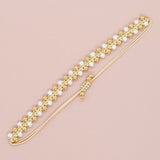 Minimalist Pearl Bead Bracelet, Summer Jewelry