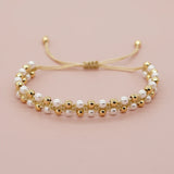 Minimalist Pearl Bead Bracelet, Summer Jewelry