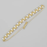 Minimalist Pearl Bead Bracelet, Summer Jewelry