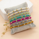 Go2boho Summer Bracelet Crystal Plated Bead Women Jewelry