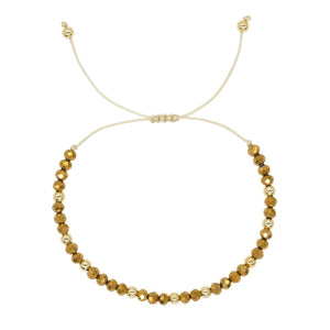 Go2boho Summer Bracelet Crystal Plated Bead Women Jewelry
