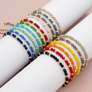 Go2boho Summer Bracelet Crystal Plated Bead Women Jewelry