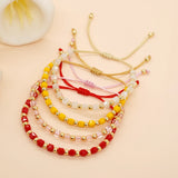 Summer Plated Crystal Bracelet Friendship String Jewelry